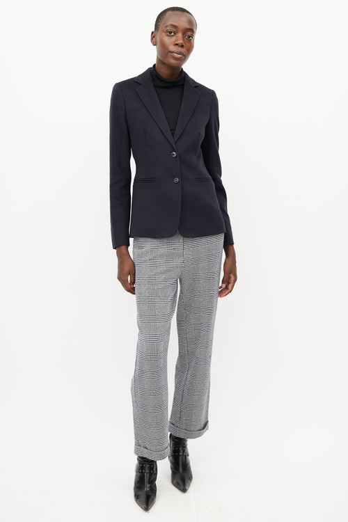 Max Mara Navy Wool Blazer