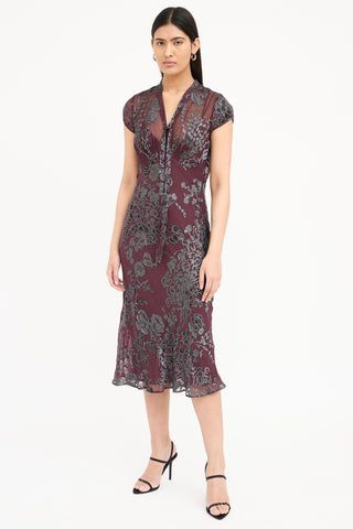 Max Mara Floral Maxi Dress