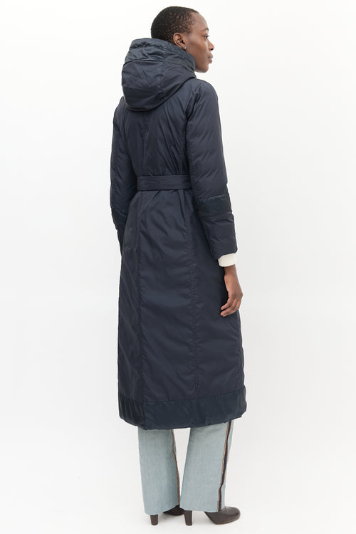 Max Mara S Black Quilted Reversible The Cube Coat