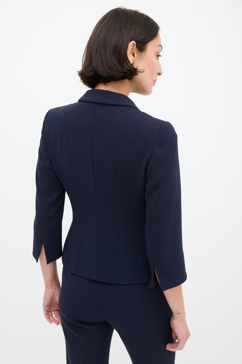 Max Mara Studio Navy Cropped Suit