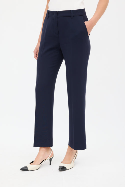 Max Mara Studio Navy Cropped Suit