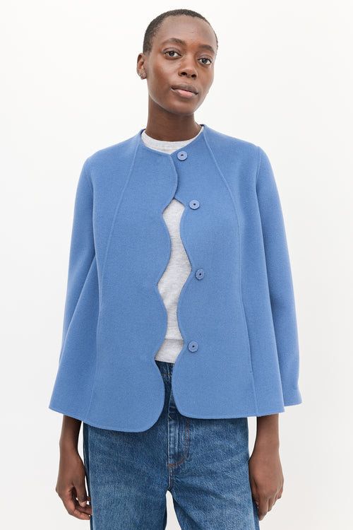 Max Mara Weekend Blue Wool Basco Jacket