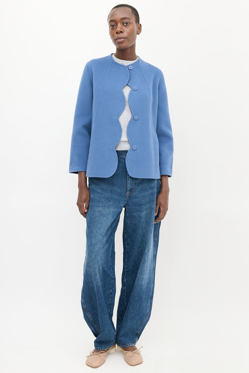 Max Mara Weekend Blue Wool Basco Jacket