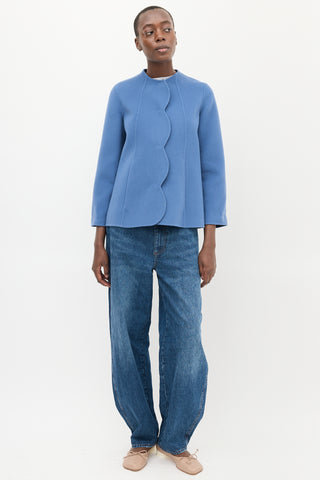 Max Mara Weekend Blue Wool Basco Jacket