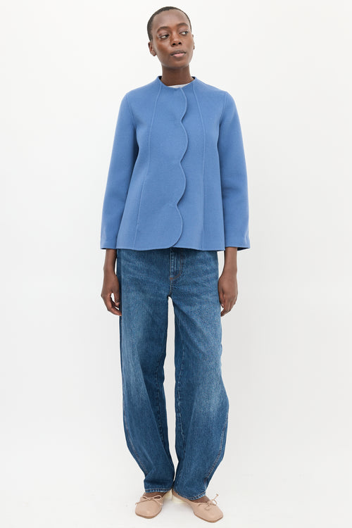 Max Mara Weekend Blue Wool Basco Jacket