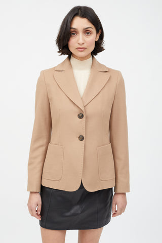 Max Mara Weekend Brown Wool Two Button Blazer