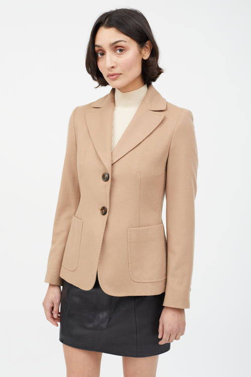 Max Mara Weekend Brown Wool Two Button Blazer