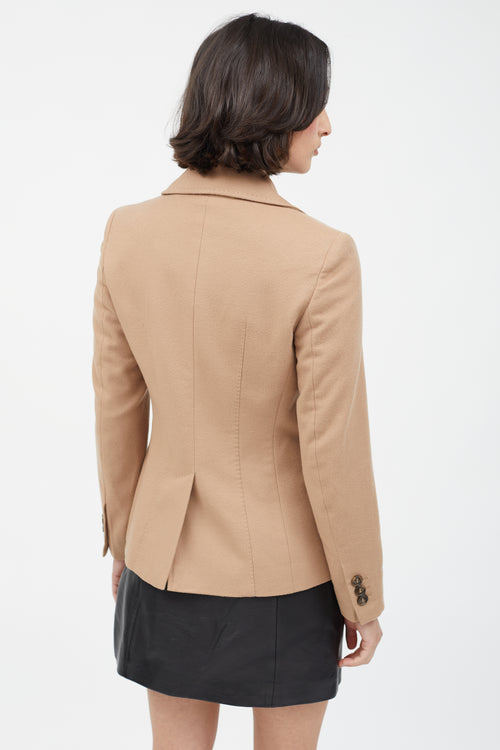 Max Mara Weekend Brown Wool Two Button Blazer