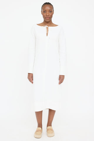 Max Mara S Linen Tie Dress