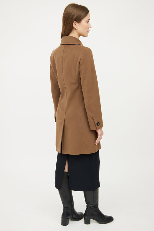 Max Mara Tan Wool Long Coat