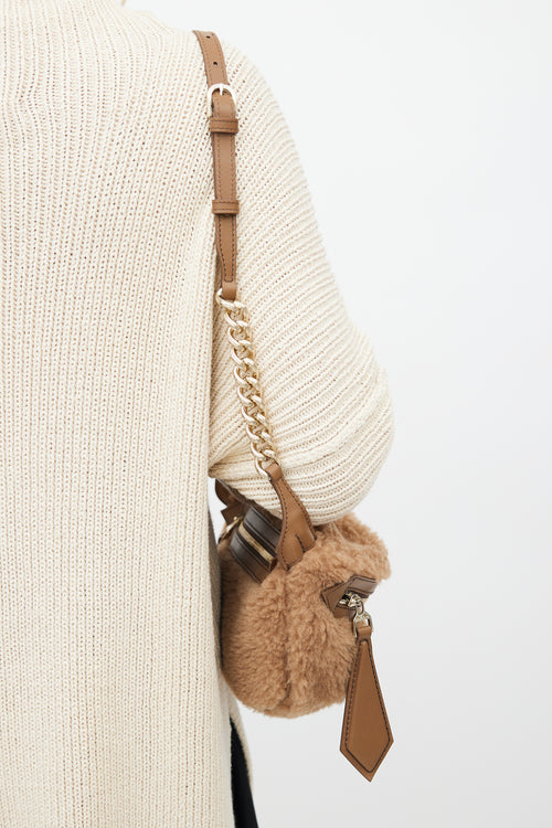 Max Mara Brown Banane Teddy Bag