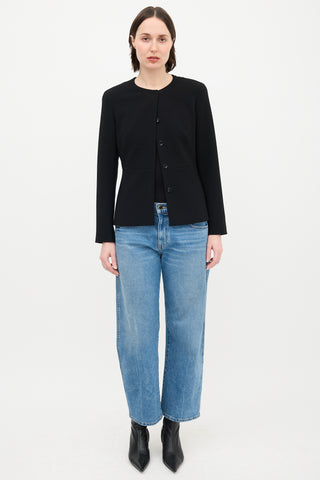 Max Mara Collarless Jacket