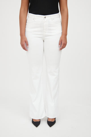 Max Mara White Flare Jeans