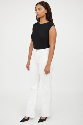 Max Mara White Flare Jeans