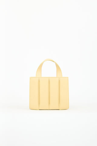 Max Mara Yellow Leather Whitney Mini Bag