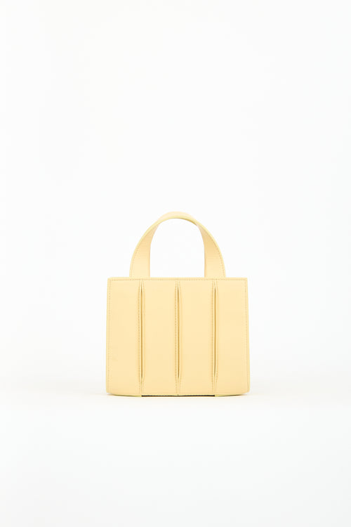 Max Mara Yellow Leather Whitney Mini Bag