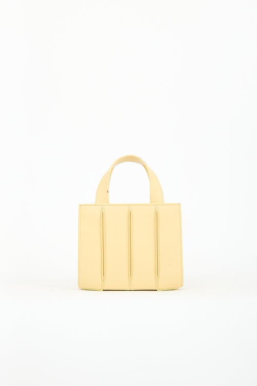 Max Mara Yellow Leather Whitney Mini Bag