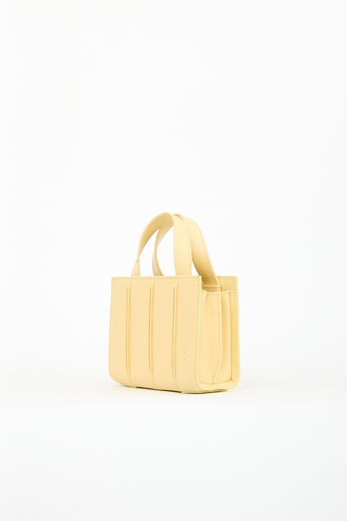 Max Mara Yellow Leather Whitney Mini Bag