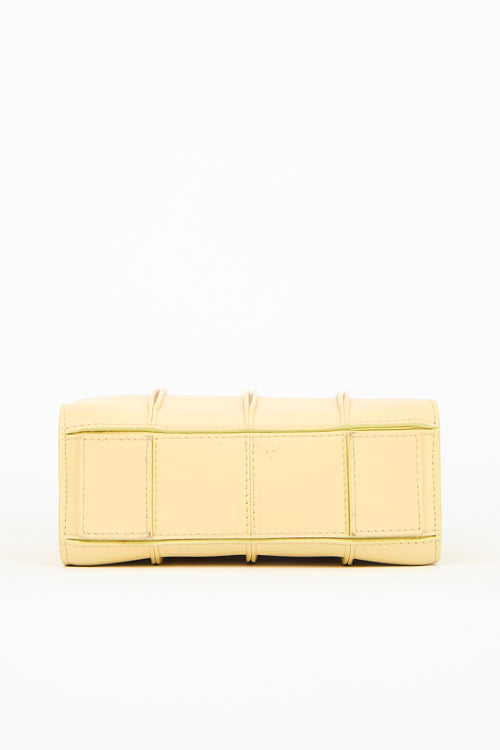 Max Mara Yellow Leather Whitney Mini Bag