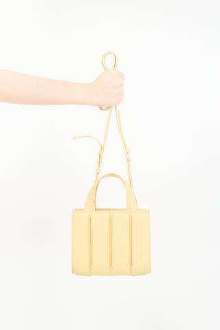 Max Mara Yellow Leather Whitney Mini Bag