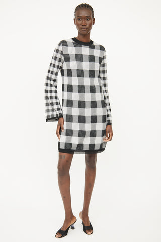 McQ Black 
Grey Knit  Dress