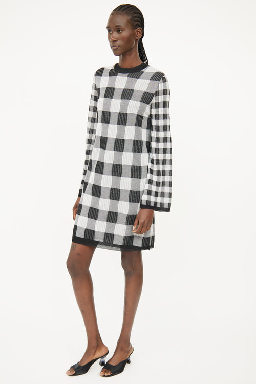 McQ Black 
Grey Knit  Dress