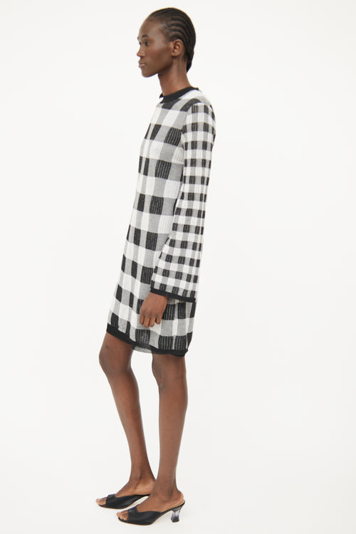 McQ Black 
Grey Knit  Dress