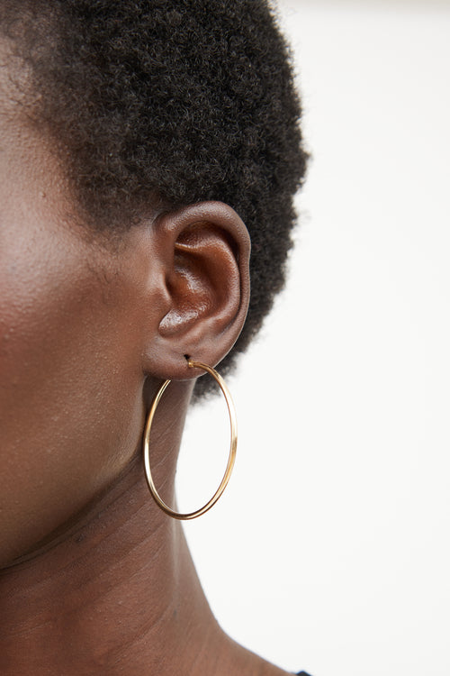 10K Gold Hoop Earring