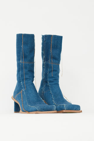 Miista Blue Amparo Denim Boot