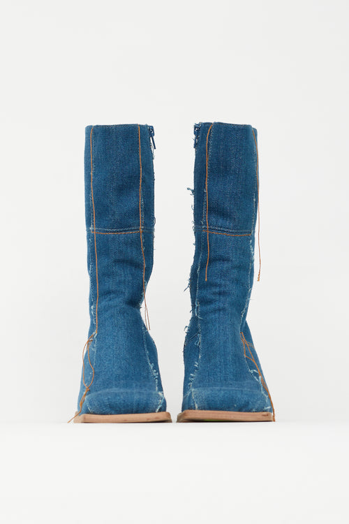 Miista Blue Amparo Denim Boot