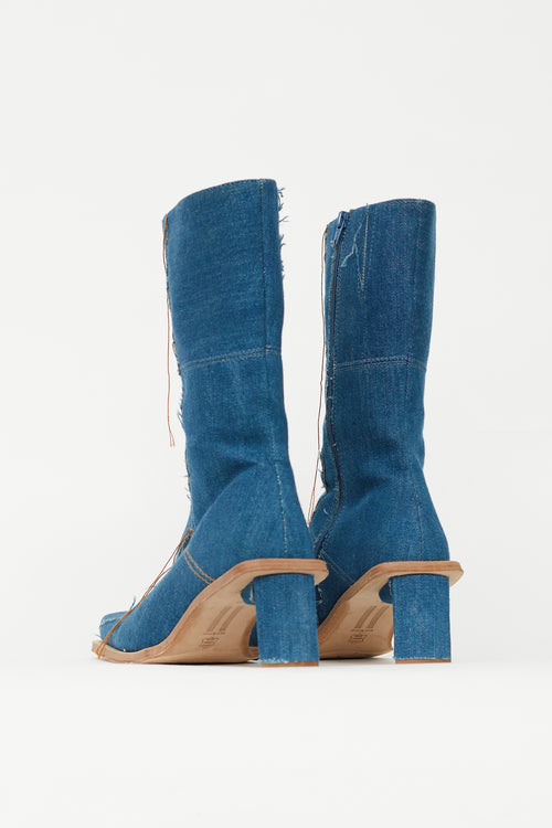 Miista Blue Amparo Denim Boot