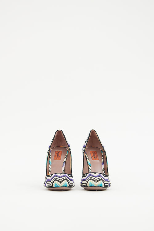 Missoni White 
Multicolour Woven Heel