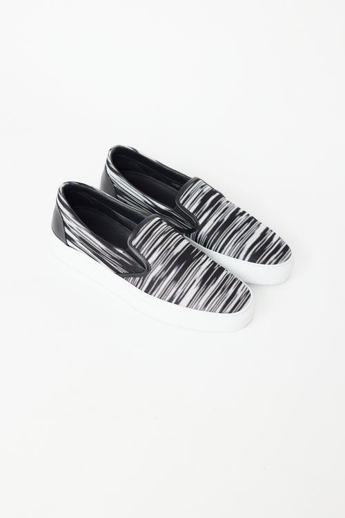 Missoni Black 
Grey Striped Sneaker