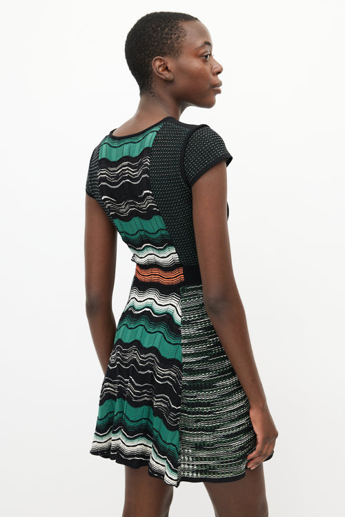 Missoni Black 
Multi Chevron Knit  Dress