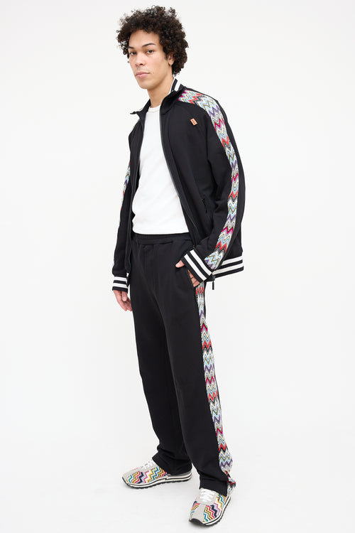 Missoni Black 
Multi Chevron Sweatpants