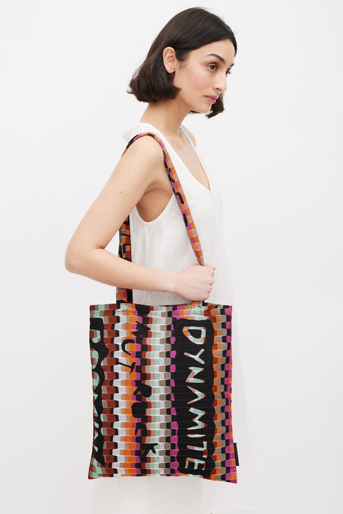 Missoni Black 
Multicolour Mesh Patterned Tote Bag