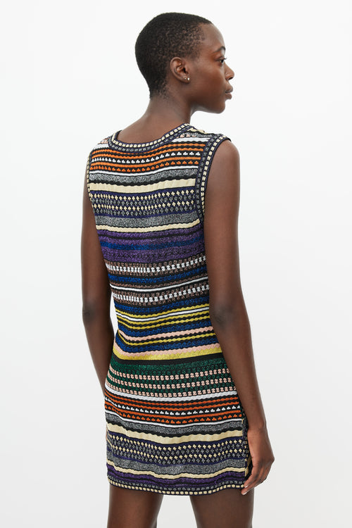 Missoni Black 
Multicolour Metallic Knit Mini Dress