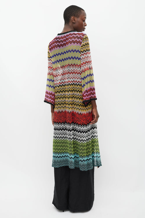 Missoni Black 
Multicolour Sparkly Patterned Long Cardigan