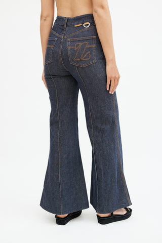 Zimmermann Blue Denim Flare Pants