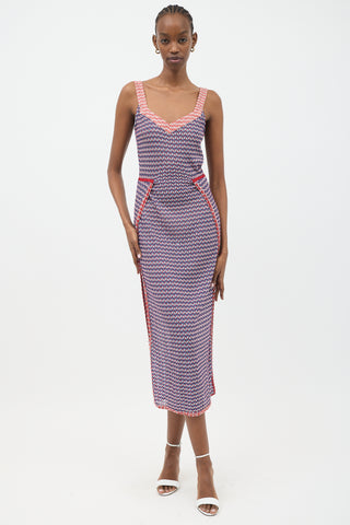 Missoni Dot Chevron Double Slit Dress