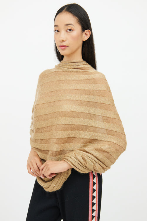 Missoni Gold Knit Circle Shrug