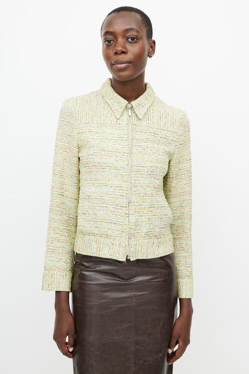 Missoni Green 
Multicolour Knit Jacket