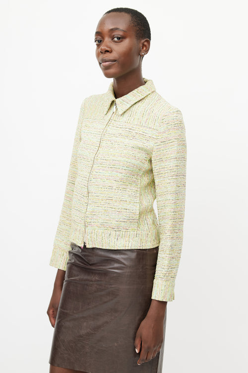 Missoni Green 
Multicolour Knit Jacket