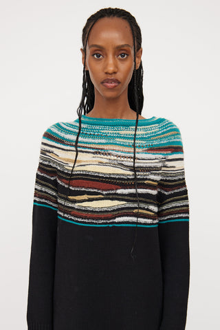 M Missoni Green 
Multi Knit Sweater