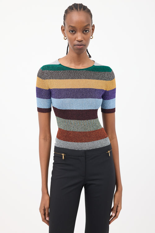 Missoni Multicolour Metallic Stripes Top