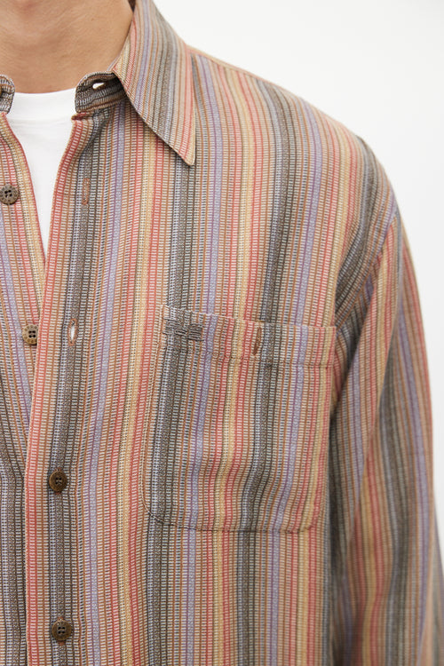 Missoni Multicolour Striped Woven Shirt