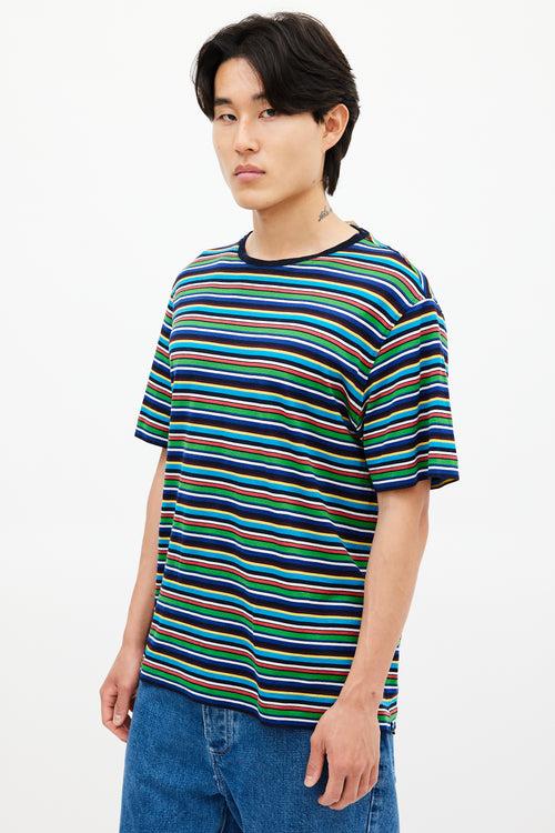 Missoni Navy 
Multicolour Striped Woven T-Shirt