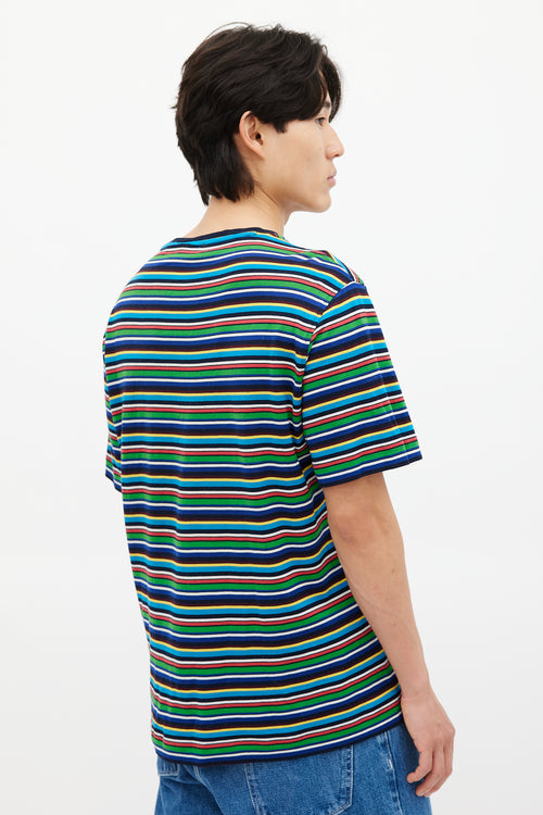 Missoni Navy 
Multicolour Striped Woven T-Shirt