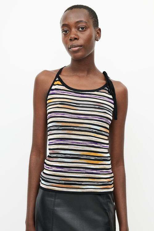 Missoni Orange 
Multicolour Knit Stripe Tank