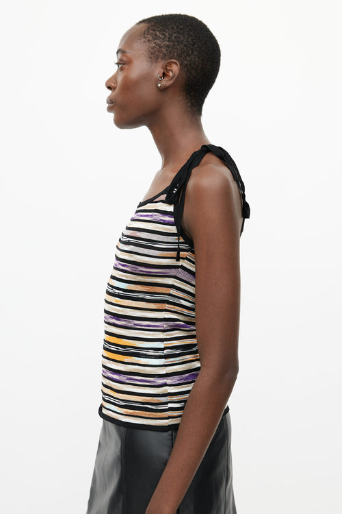 Missoni Orange 
Multicolour Knit Stripe Tank